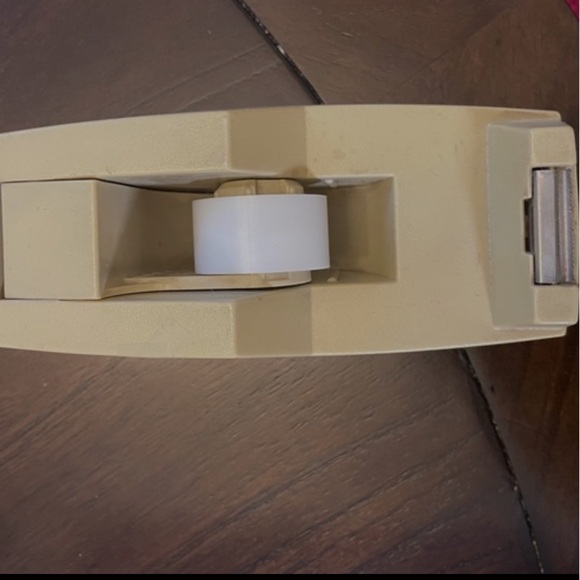 EUC Vintage Heavy Duty Beige Scotch 3M Weighted Tape Dispenser - Picture 12 of 12